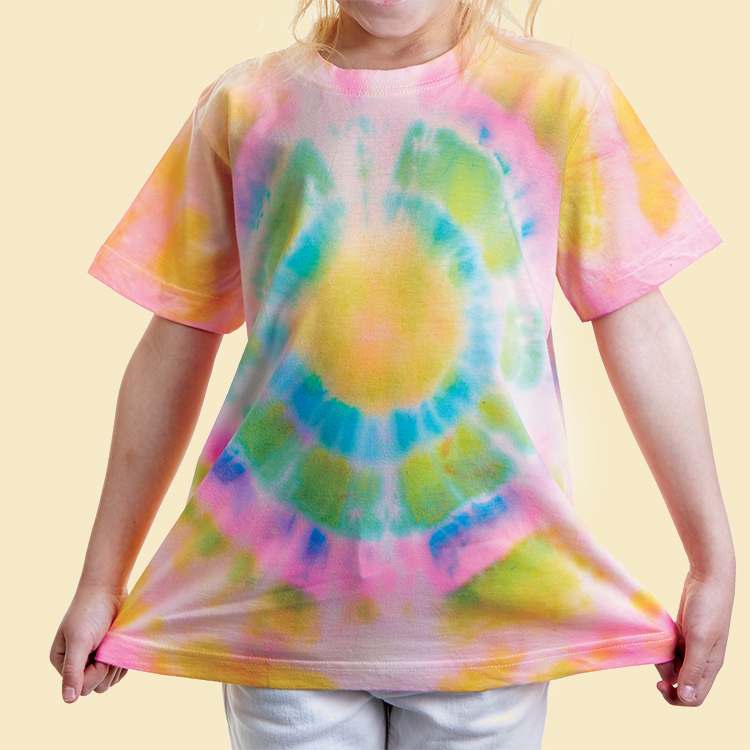 Circle Pattern Tie-Dye T-Shirt