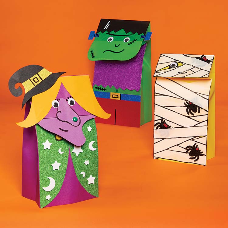 Halloween Paper Bag Puppets