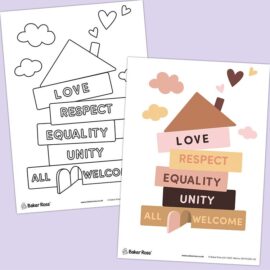 Diversity ‘All Welcome’ Colouring Sheets