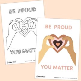 Diversity ‘Be Proud’ Colouring Sheets