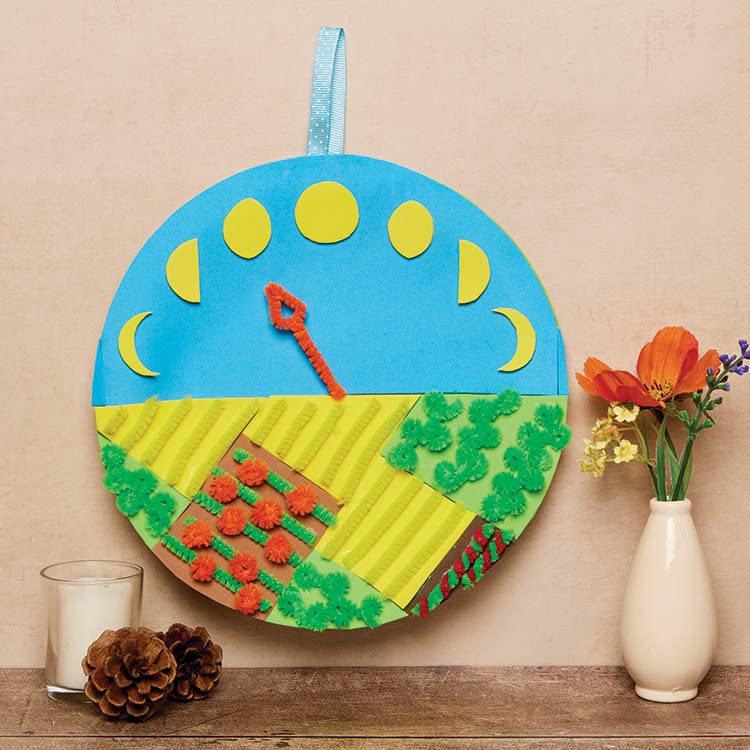 Paper Plate Harvest Moon Tracker