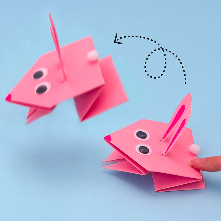 Origami Hopping Bunny