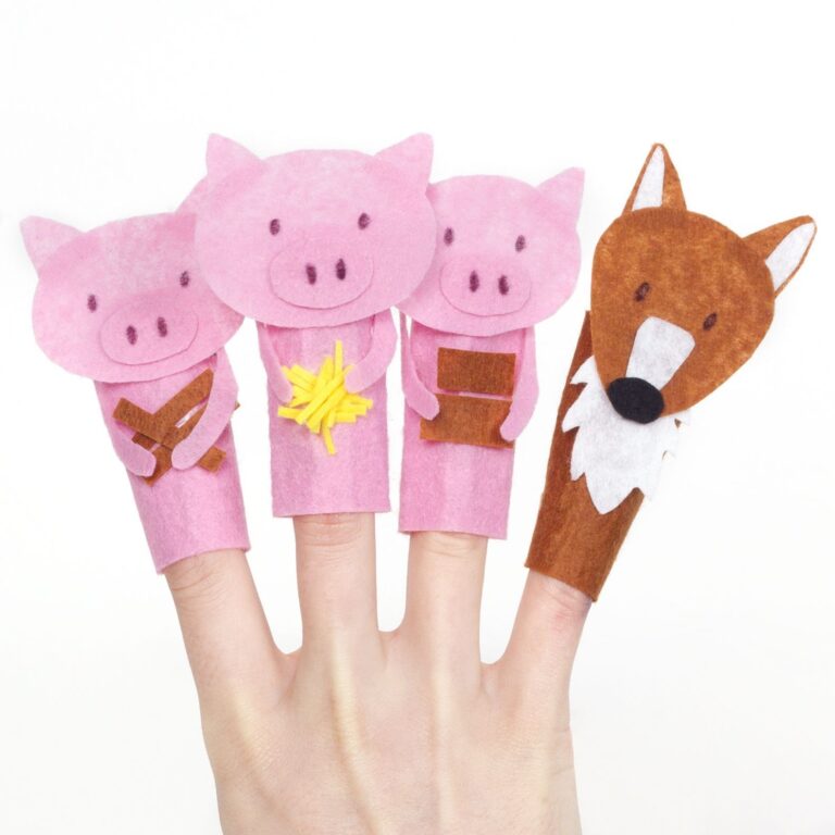 Three Little Pigs Finger Puppets