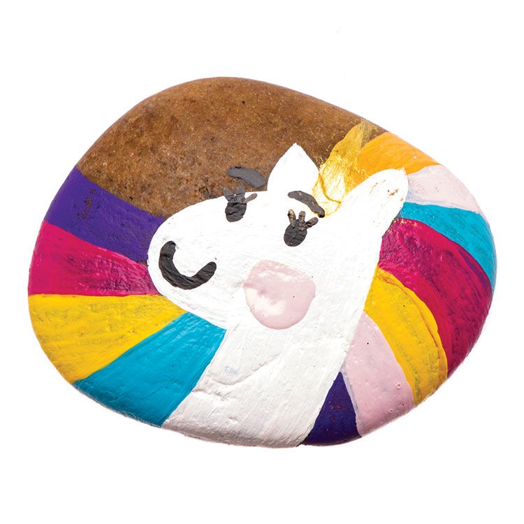 Unicorn Painted Rock