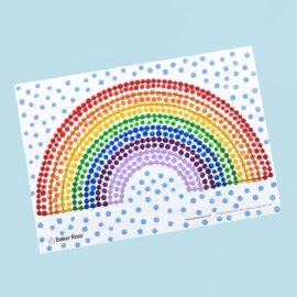 Rainbow Dot Paintings