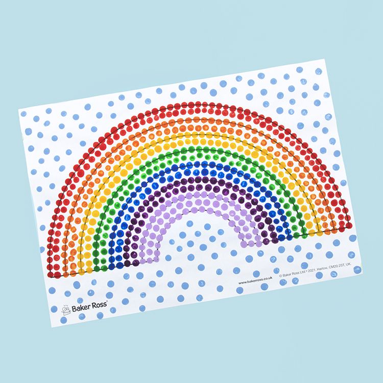 Rainbow Dot Paintings