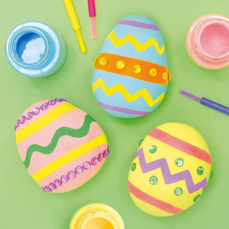 Easter Egg Painted Stones