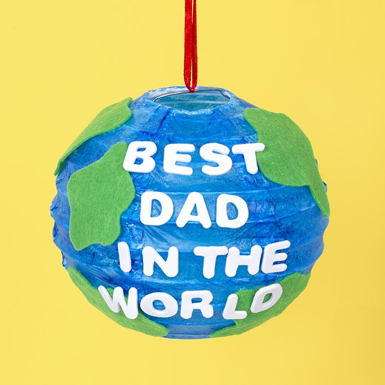 Best Dad in the World Globe