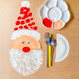 Santa Fork & Spoon Painting