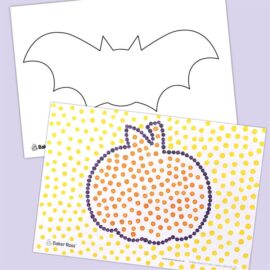 Halloween Dot Paintings