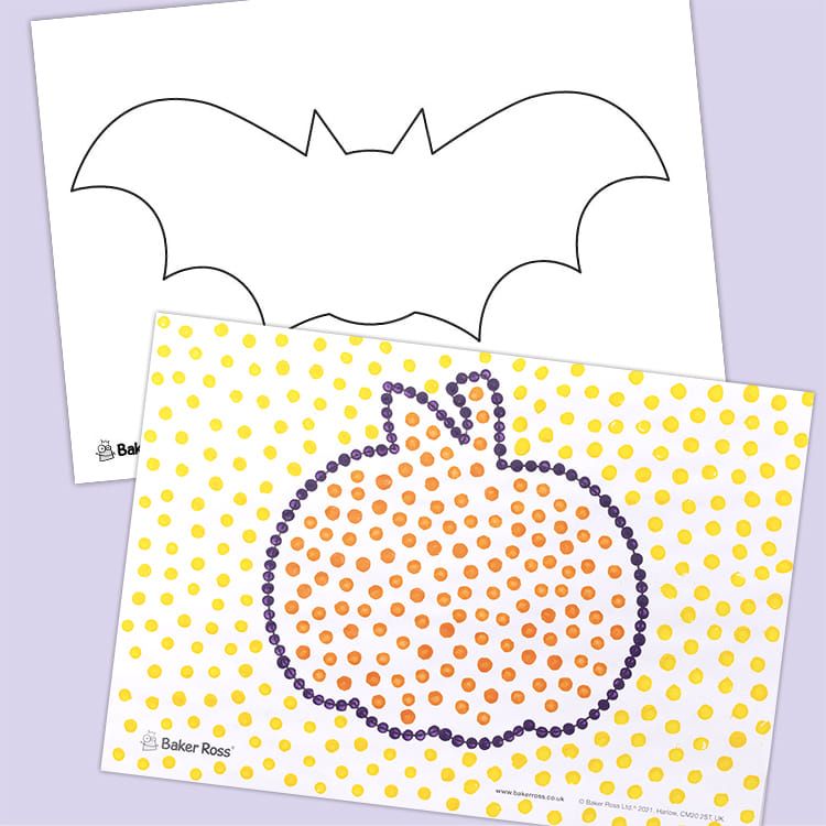 Halloween Dot Paintings