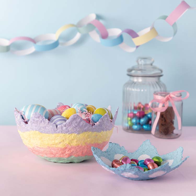 Easter Papier-mâché Bowl