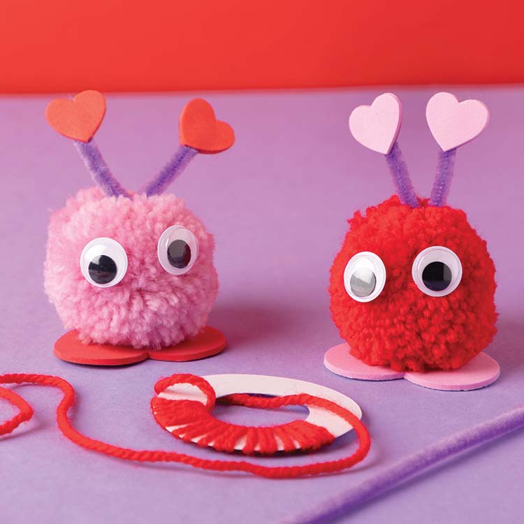 Love Bug Pom Poms