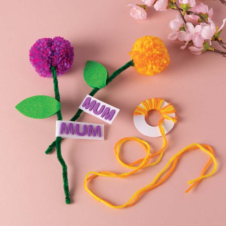 Mother’s Day Pom Pom Flower