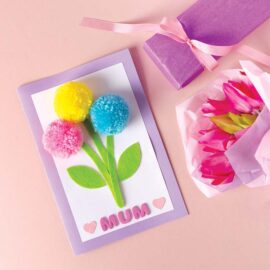 Pom Pom Flower Mother’s Day Card