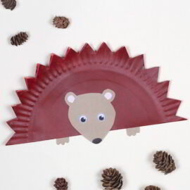 Paper Plate Hedgehog