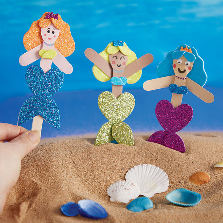 Pop Stick Mermaids