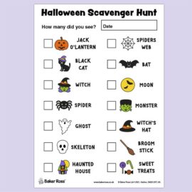 Halloween Scavenger Hunt