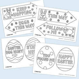 Easter Egg Hunt Signs Printable