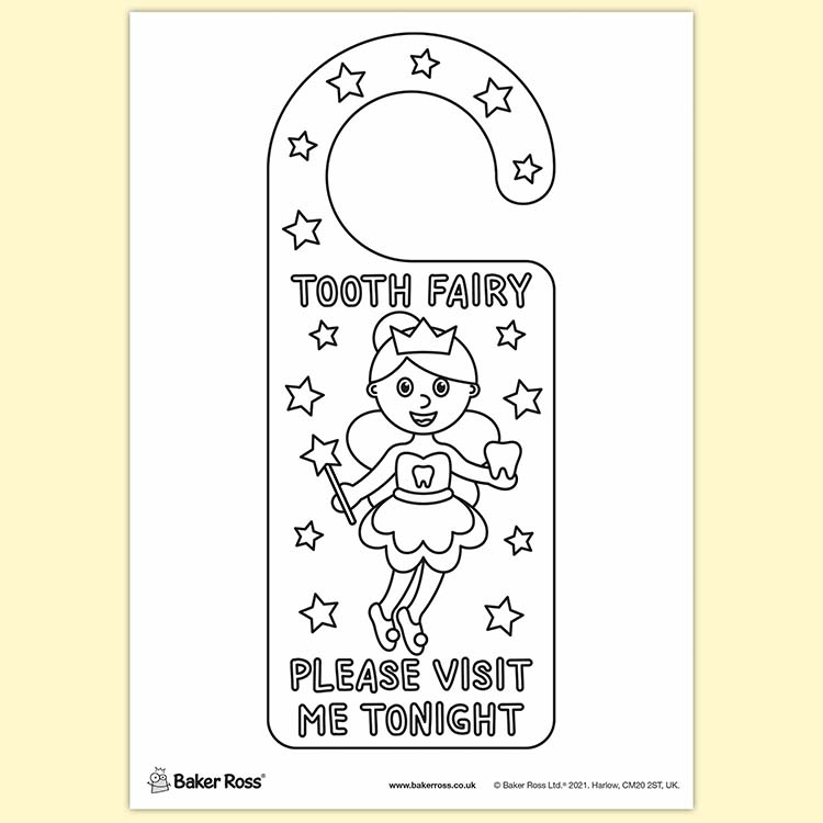 Tooth Fairy Door Hanger Printable