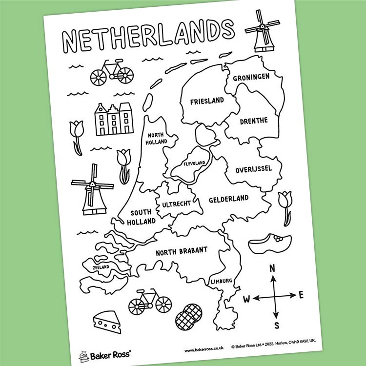 Map of the Netherlands