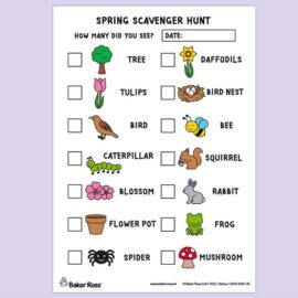 Spring Scavenger Hunt