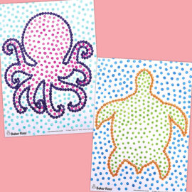 Sealife Dot Paintings