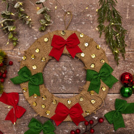 Hessian Wreath