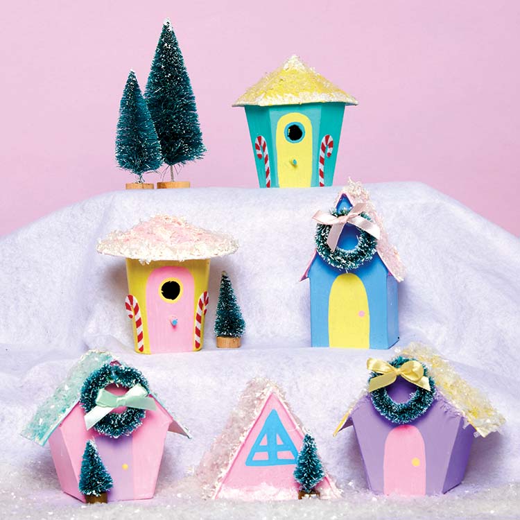 Pastel Christmas Village