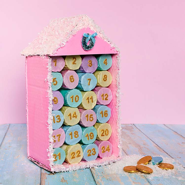 Pastel House Advent Calendar