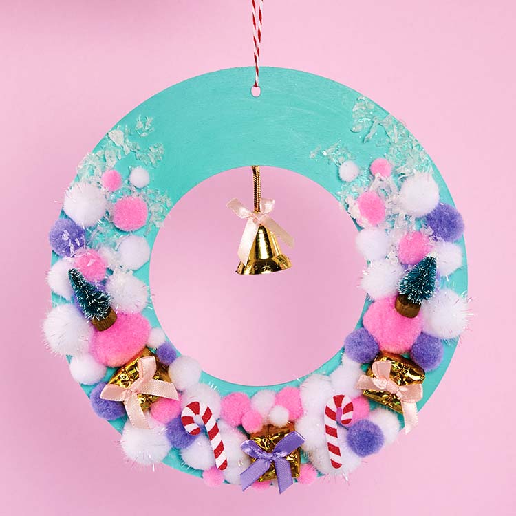 Pastel Christmas Wreath