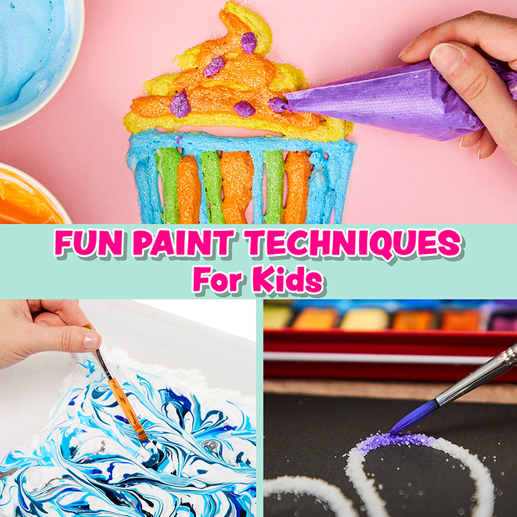 3 Fun Paint Techniques for Kids