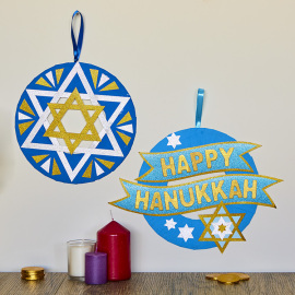 Happy Hanukkah Wreath