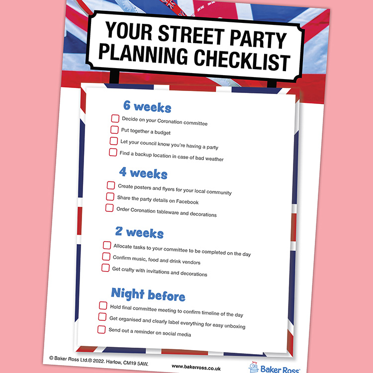 King’s Coronation Party Checklist