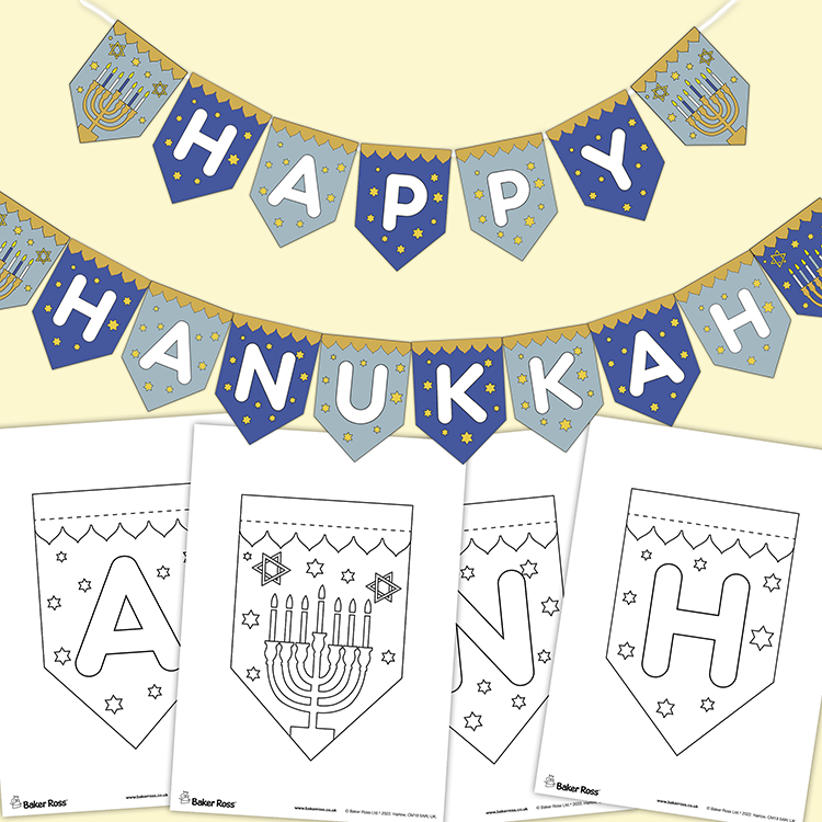 Happy Hanukkah Bunting