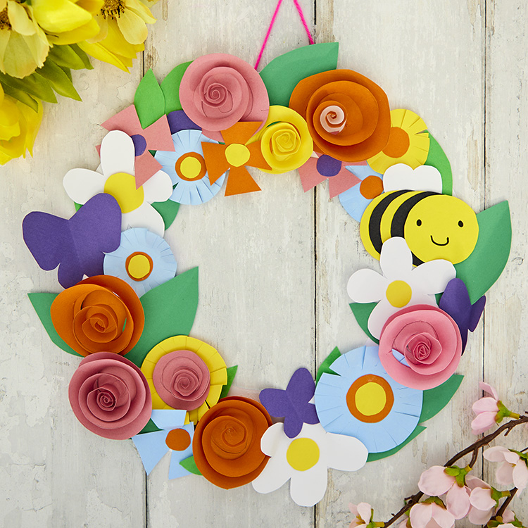 Floral Paper Wreath