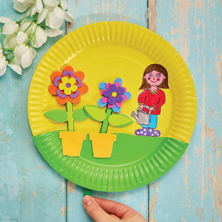 Interactive Flower Paper Plate