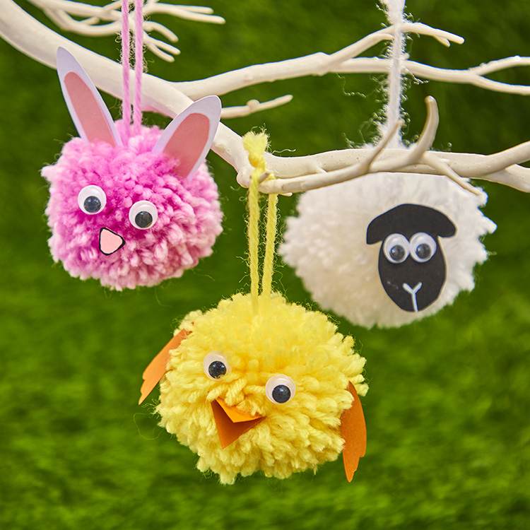 Mini Pom-Pom Easter Animals