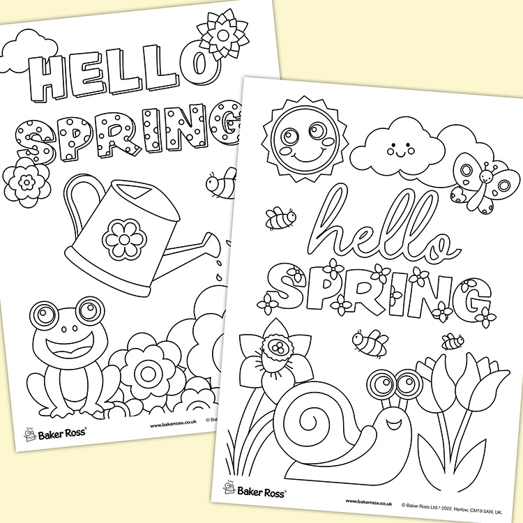 Hello Spring Posters