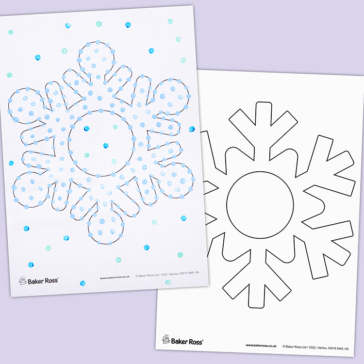 Snowflake Dot Paintings