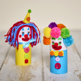 Cardboard Tube Clowns