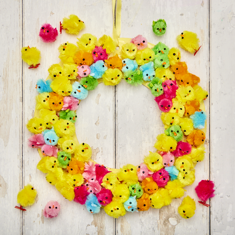 Fluffy Chick Wreath