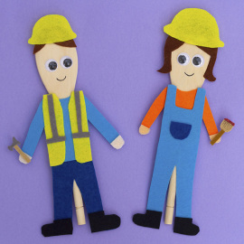 Wooden Spoon Construction Workers