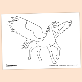 Pegasus Colouring Picture