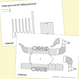 Make Your Own 3D Viking Longship