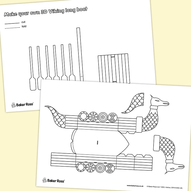 Make Your Own 3D Viking Longship