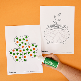 St Patrick’s Day Dot Marker Paintings