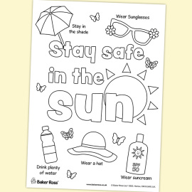 Stay Safe In The Sun Poster