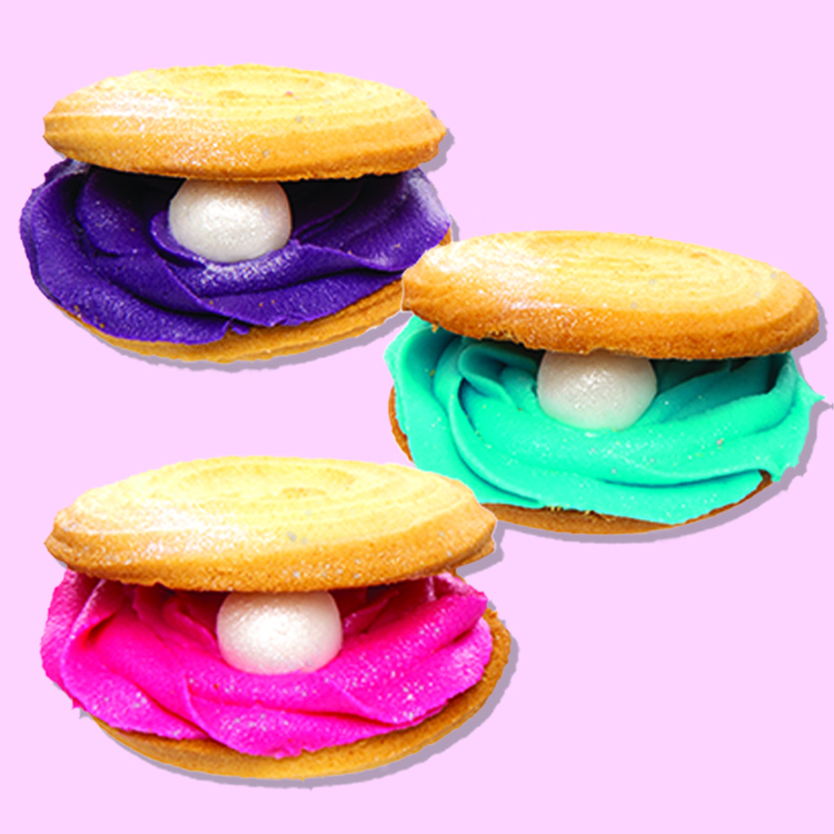 Mermaid Clam Cookies