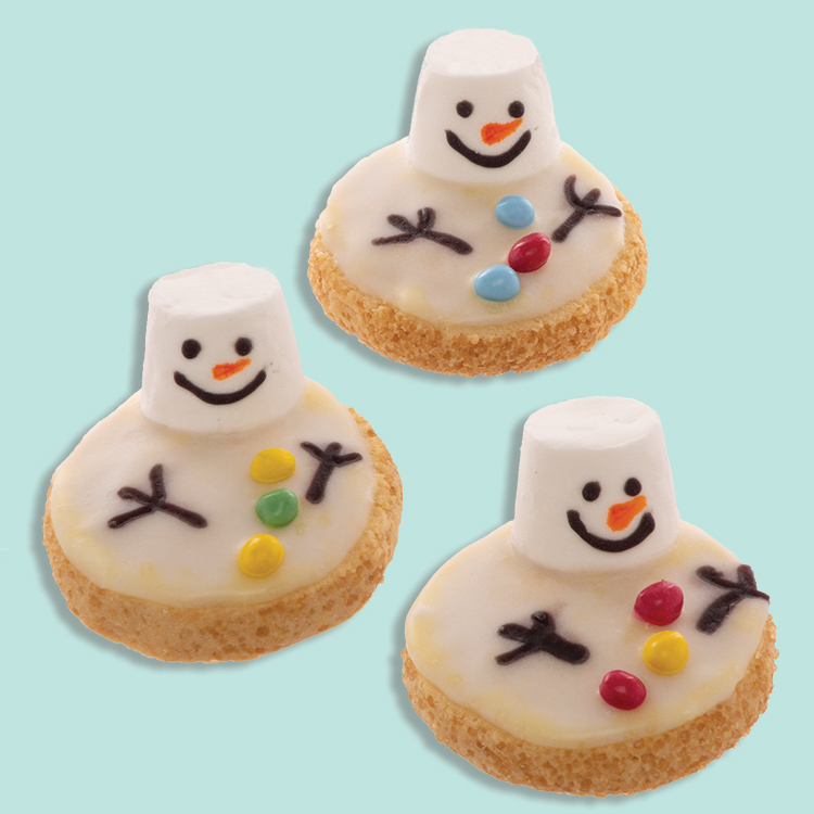 Melted Snowman Biscuits  